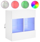 VidaXL Tv-meubel met LED-verlichting 58,5x30x60,5 cm wit