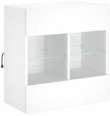 VidaXL Tv-meubel met LED-verlichting 58,5x30x60,5 cm wit