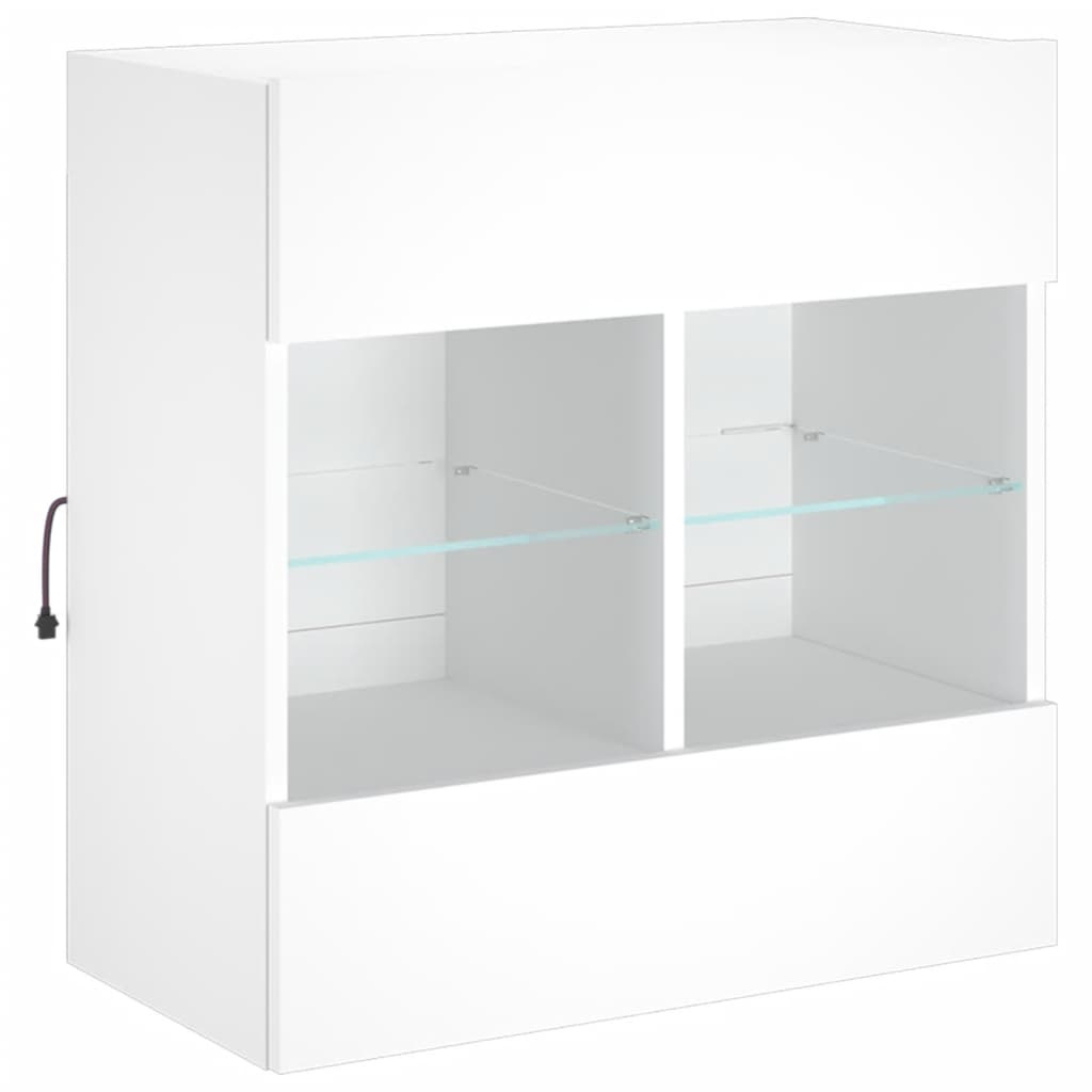 VidaXL Tv-meubel met LED-verlichting 58,5x30x60,5 cm wit