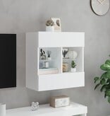 VidaXL Tv-meubel met LED-verlichting 58,5x30x60,5 cm wit