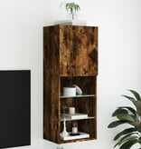 VidaXL Tv-meubel LED-verlichting 40,5x30x102 cm gerookt eikenkleurig