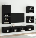 VidaXL Tv-meubel met LED-verlichting 40,5x30x102 cm zwart