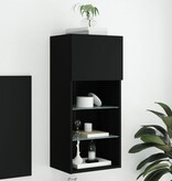 VidaXL Tv-meubel met LED-verlichting 40,5x30x90 cm zwart