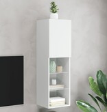 VidaXL Tv-meubel met LED-verlichting 30,5x30x102 cm wit