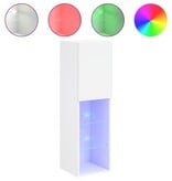 VidaXL Tv-meubel met LED-verlichting 30,5x30x102 cm wit