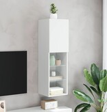VidaXL Tv-meubel met LED-verlichting 30,5x30x102 cm wit