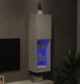 VidaXL Tv-meubel met LED-verlichting 30,5x30x102 cm wit