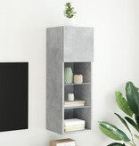 VidaXL Tv-meubel met LED-verlichting 30,5x30x90 cm betongrijs