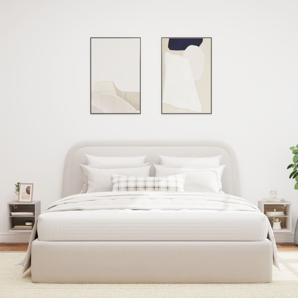 VidaXL Tv-wandmeubels met LED 2 st 30x28,5x30 cm grijs sonoma eiken