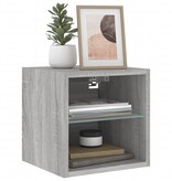 VidaXL Tv-wandmeubels met LED 2 st 30x28,5x30 cm grijs sonoma eiken