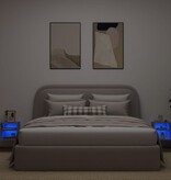 VidaXL Tv-wandmeubels met LED 2 st 30x28,5x30 cm betongrijs