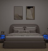 VidaXL Tv-wandmeubels met LED 2 st 30x28,5x30 cm sonoma eikenkleurig