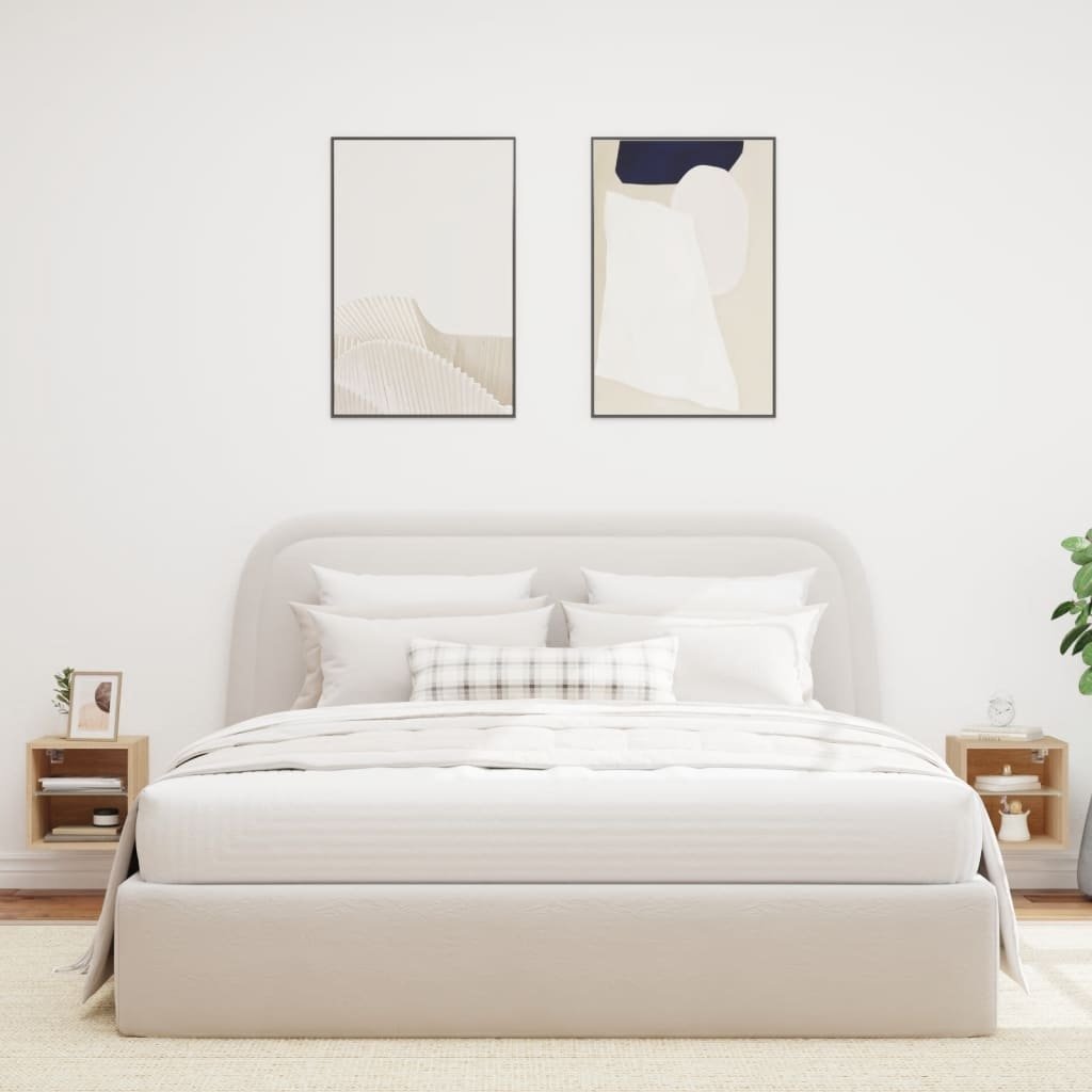 VidaXL Tv-wandmeubels met LED 2 st 30x28,5x30 cm sonoma eikenkleurig