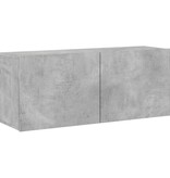 VidaXL Tv-meubel wandgemonteerd 100x30x41 cm betongrijs