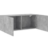 VidaXL Tv-meubel wandgemonteerd 100x30x41 cm betongrijs