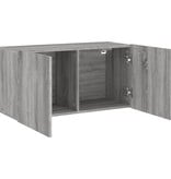 VidaXL Tv-meubel wandgemonteerd 80x30x41 cm grijs sonoma eikenkleurig