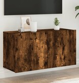 VidaXL Tv-meubel wandgemonteerd 80x30x41 cm gerookt eikenkleurig