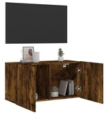 VidaXL Tv-meubel wandgemonteerd 80x30x41 cm gerookt eikenkleurig