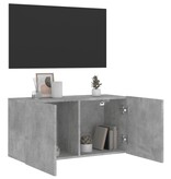 VidaXL Tv-meubel wandgemonteerd 80x30x41 cm betongrijs