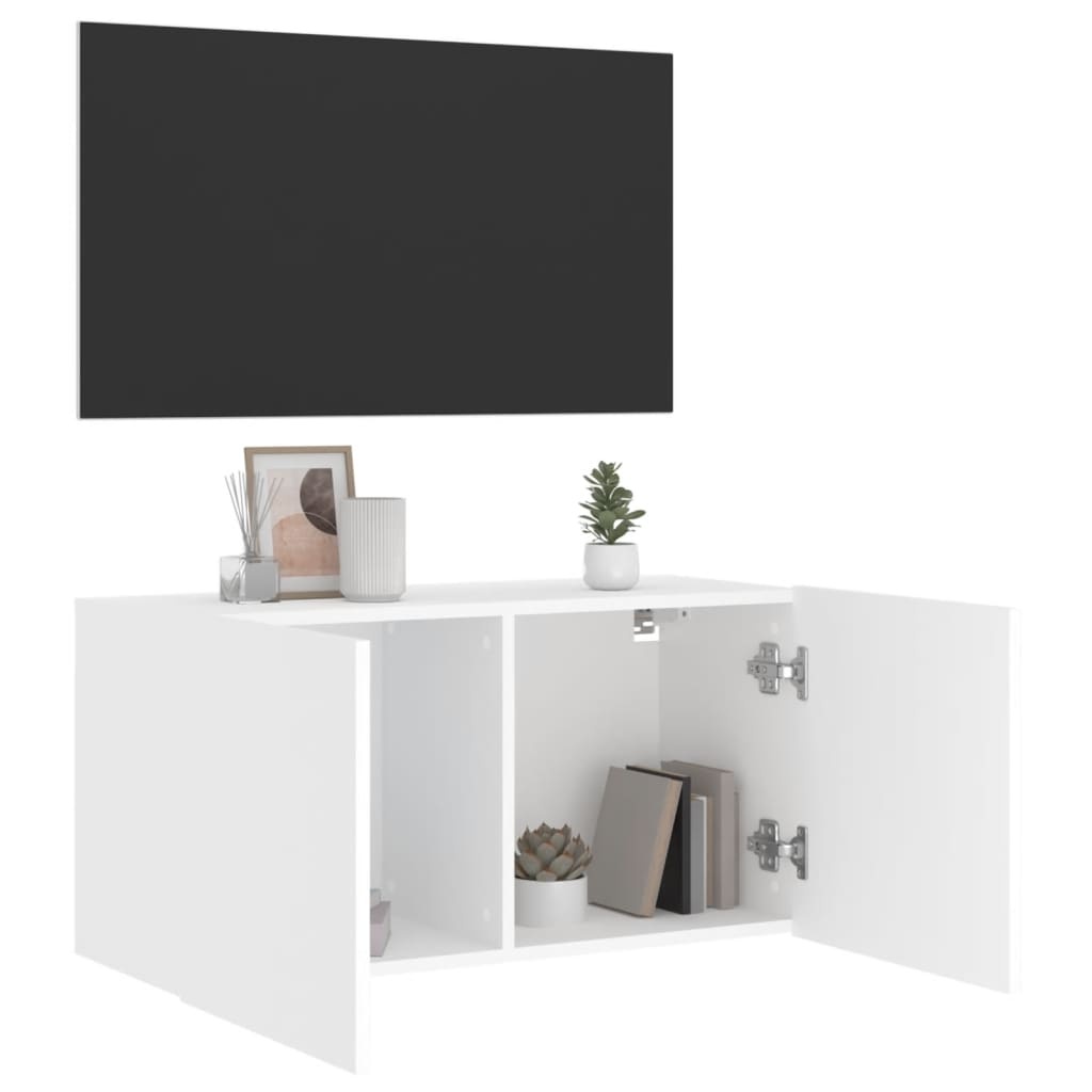 VidaXL Tv-meubel wandgemonteerd 80x30x41 cm wit