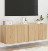 VidaXL Tv-meubels 2 st wandgemonteerd 60x30x41 cm sonoma eikenkleurig