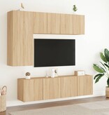 VidaXL Tv-meubels 2 st wandgemonteerd 60x30x41 cm sonoma eikenkleurig