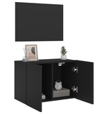 VidaXL Tv-meubel wandgemonteerd 60x30x41 cm zwart