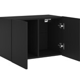 VidaXL Tv-meubel wandgemonteerd 60x30x41 cm zwart