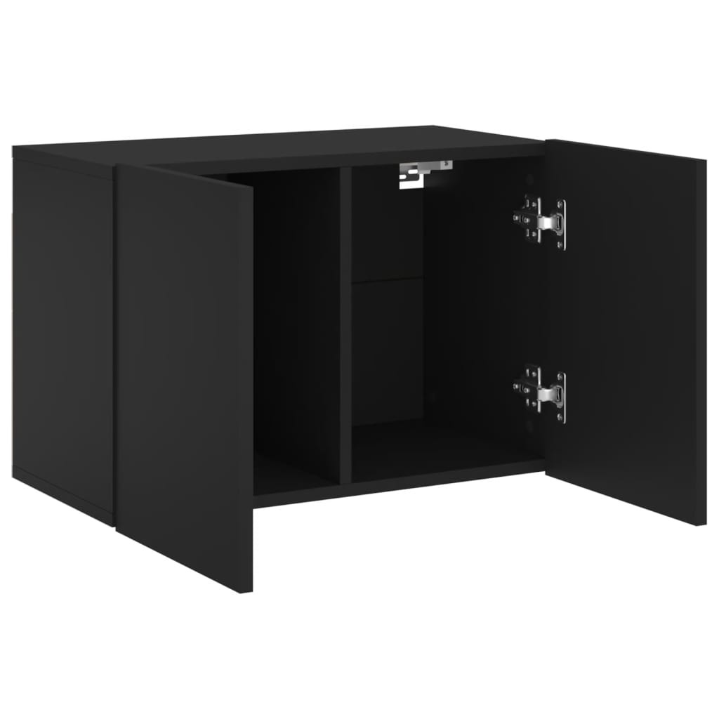 VidaXL Tv-meubel wandgemonteerd 60x30x41 cm zwart