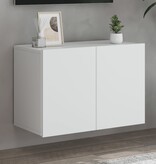 VidaXL Tv-meubel wandgemonteerd 60x30x41 cm wit
