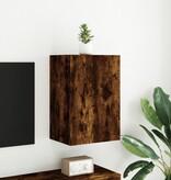 VidaXL Tv-wandmeubel 40,5x30x60 cm bewerkt hout gerookt eikenkleurig