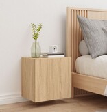 VidaXL Tv-wandmeubel 40,5x30x40 cm bewerkt hout sonoma eikenkleurig