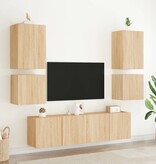 VidaXL Tv-wandmeubel 40,5x30x40 cm bewerkt hout sonoma eikenkleurig