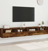 VidaXL Tv-wandmeubels 2 st 100x30x30 cm bewerkt hout gerookt eiken