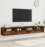VidaXL Tv-wandmeubels 2 st 100x30x30 cm bewerkt hout gerookt eiken