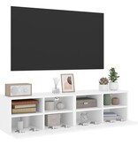VidaXL Tv-wandmeubels 2 st 60x30x30 cm bewerkt hout wit