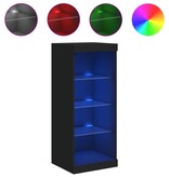 VidaXL Dressoir met LED-verlichting 41x37x100 cm zwart