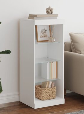 VidaXL Dressoir met LED-verlichting 41x37x100 cm wit