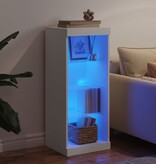 VidaXL Dressoir met LED-verlichting 41x37x100 cm wit