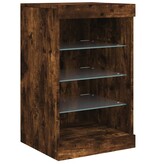 VidaXL Dressoir met LED-verlichting 41x37x67 cm gerookt eikenkleurig