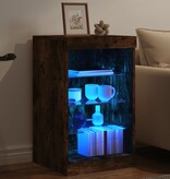 VidaXL Dressoir met LED-verlichting 41x37x67 cm gerookt eikenkleurig
