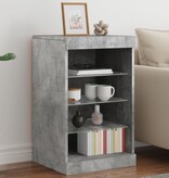 VidaXL Dressoir met LED-verlichting 41x37x67 cm betongrijs