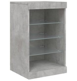 VidaXL Dressoir met LED-verlichting 41x37x67 cm betongrijs