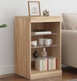 VidaXL Dressoir met LED-verlichting 41x37x67 cm sonoma eikenkleurig