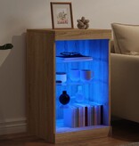 VidaXL Dressoir met LED-verlichting 41x37x67 cm sonoma eikenkleurig