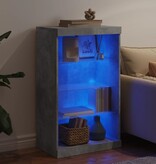 VidaXL Dressoir met LED-verlichting 60,5x37x100 cm betongrijs