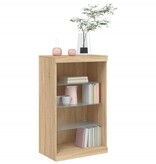 VidaXL Dressoir met LED-verlichting 60,5x37x100 cm sonoma eikenkleurig