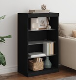 VidaXL Dressoir met LED-verlichting 60,5x37x100 cm zwart