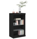 VidaXL Dressoir met LED-verlichting 60,5x37x100 cm zwart