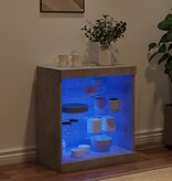 VidaXL Dressoir met LED-verlichting 60,5x37x67 cm betongrijs
